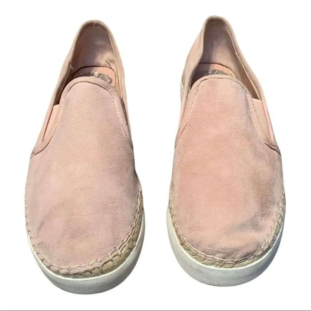 Vince Camuto Espadrille SlipOn Pink Suede Women’s Shoe 6.5